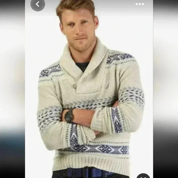 Nautica Men's Sweater Size Medium EUC Mixed Blend - Picture 1 of 10